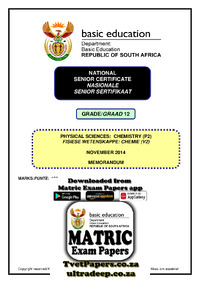 Physical Sciences P2 Nov 2014 Memo Afr & Eng.pdf